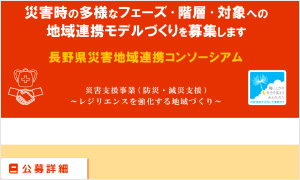 長野県災害地域連携コンソーシアム〈コンソーシアム申請〉
